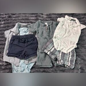 3 sets of Carter's Baby Outfit in Blue and Gray